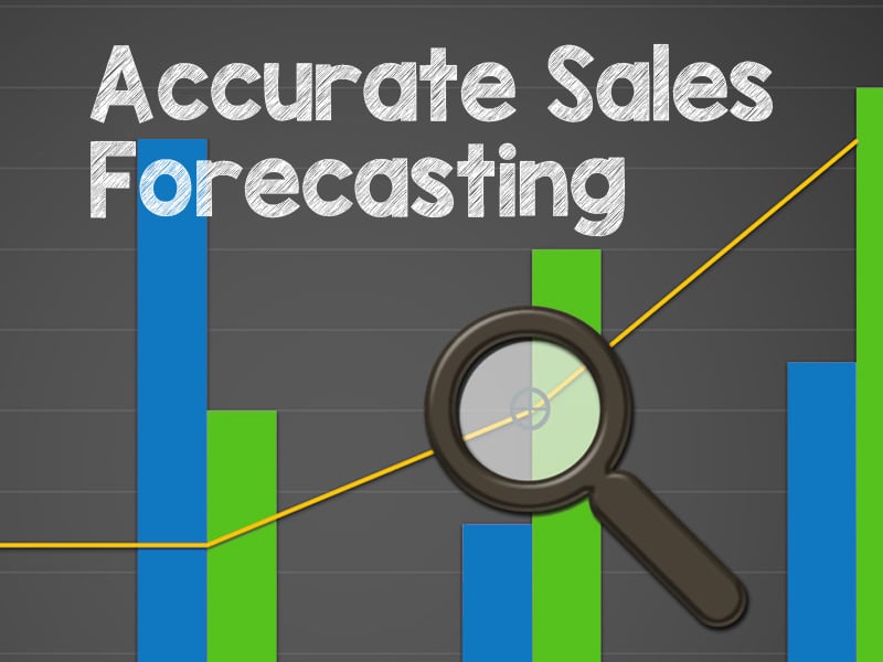 graph to illustrate making an accurate sales forecast