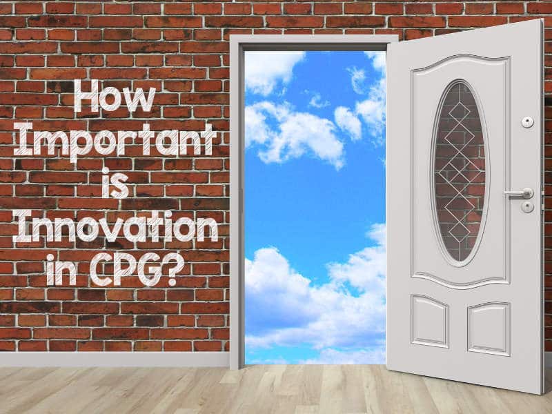 An open door looking out into sky to illustrate the need for innovation in CPG