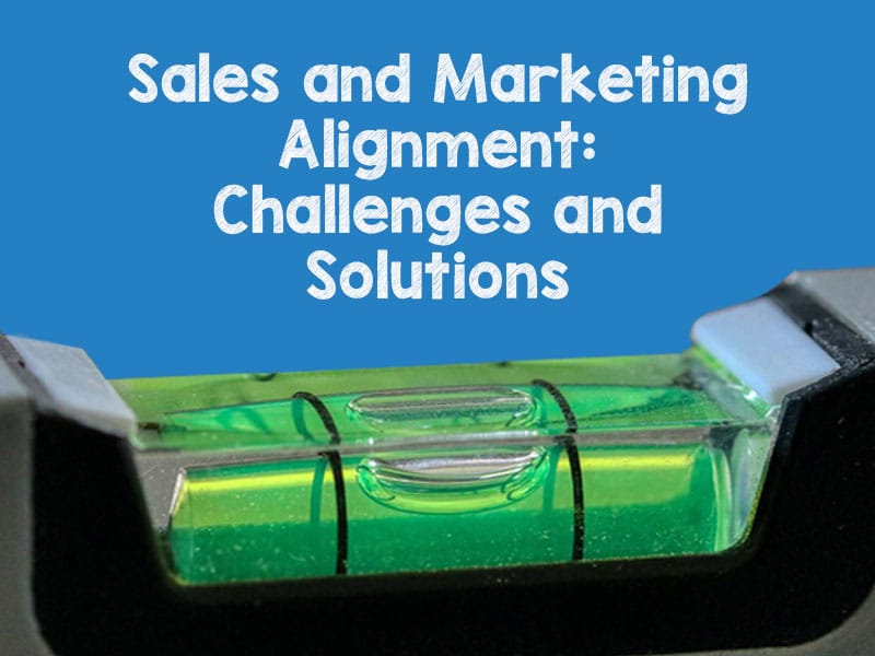 spirit level to illustrate sales and marketing alignment