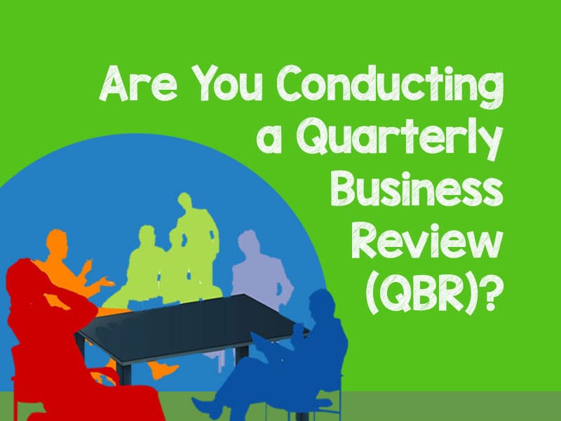 Meeting of business people to illustrate holding a QBR or quarterly business review